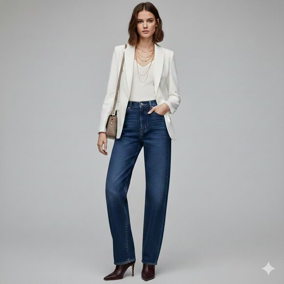 Banana Republic Off-White Blazer Size 2 - Picture 1 of 5
